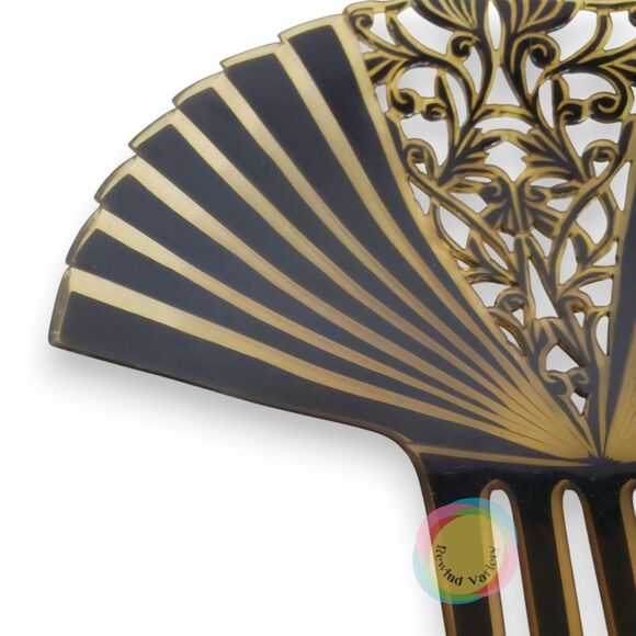 Antique Art Deco Mantilla Hair Comb Lrg 7\